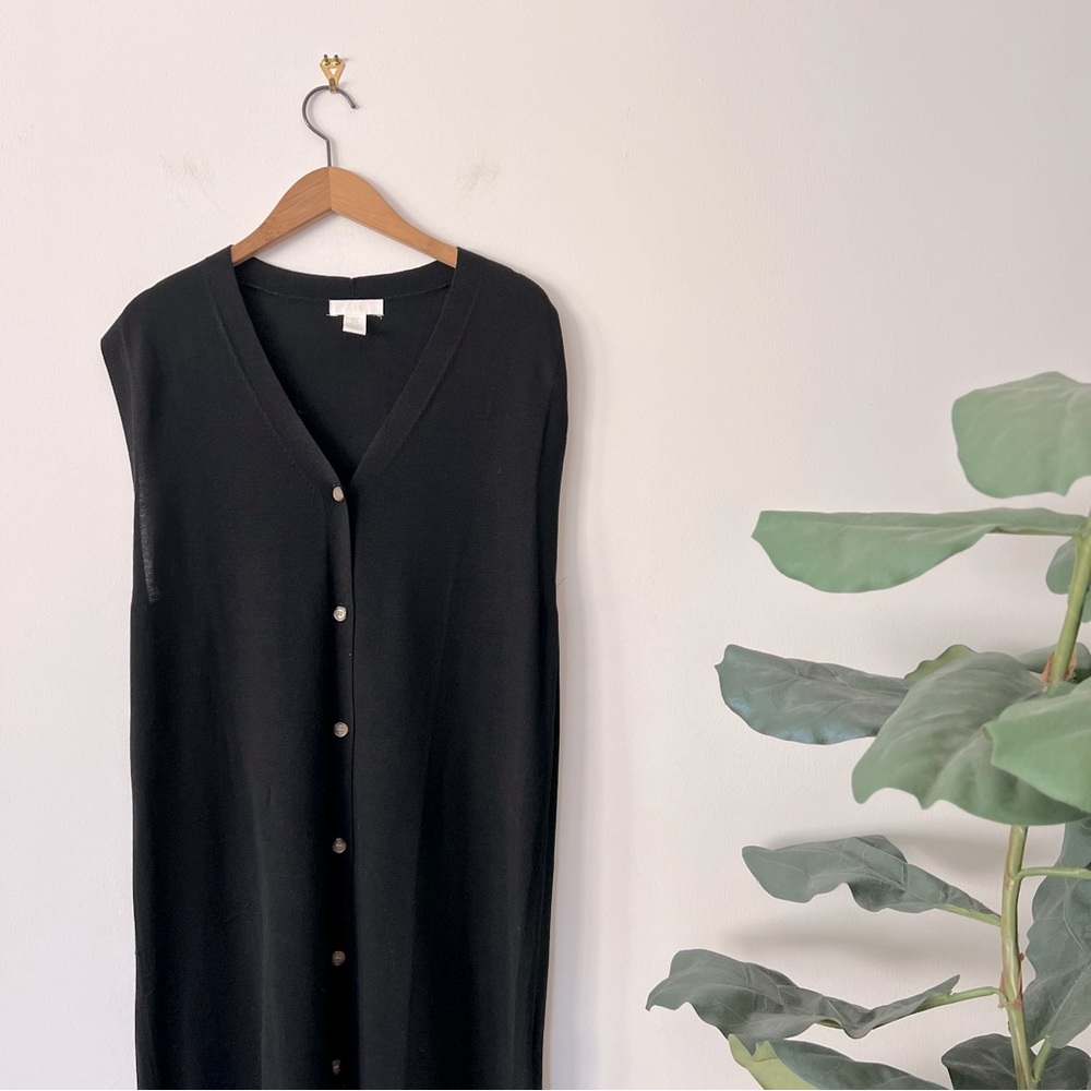 H&M Sleeveless Sweater Dress in Black size S